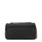 Click Soft Horizontal Chain Leather Crossbody - Nero