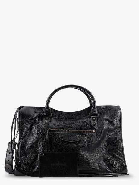 Balenciaga Le City Medium leather handbag - Black