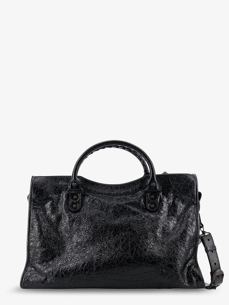 Balenciaga Le City Medium leather handbag - Black