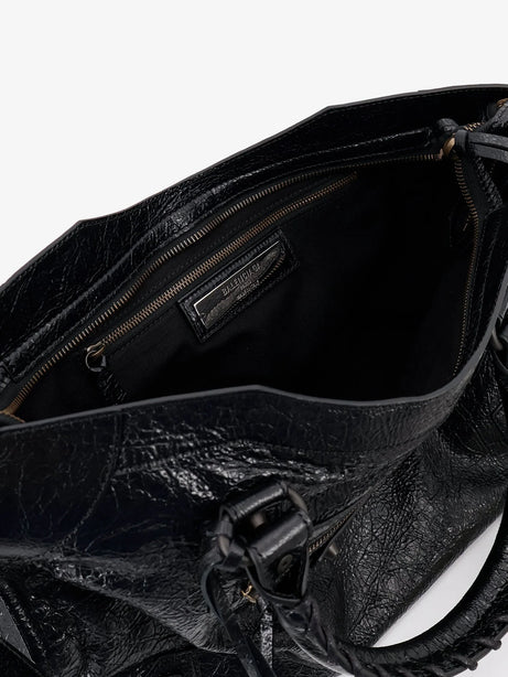 Balenciaga Le City Medium leather handbag - Black