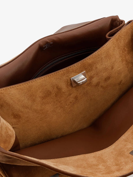 Balenciaga Rodeo M suede shoulder bag - Camel