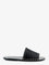 Toteme Low leather sandals with metal studs on the sides - Black