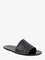 Toteme Low leather sandals with metal studs on the sides - Black