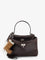 Balenciaga Rodeo S leather crossbody bag with vintage motif - Espresso