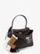 Balenciaga Rodeo S leather crossbody bag with vintage motif - Espresso