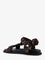 Fendi Feel sandals in elastic satin with FF motif - Tabacco