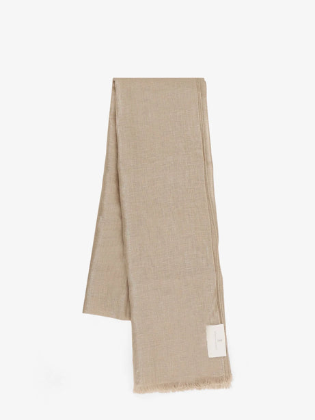 Brunello Cucinelli Linen lurex scarf - Vanille