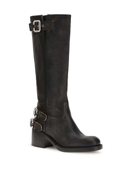 Chloé Dakota biker Boots - Black