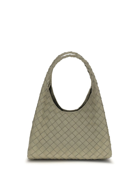 Bottega Veneta Campana Shoulder Bag - Travertine-Muse Bra
