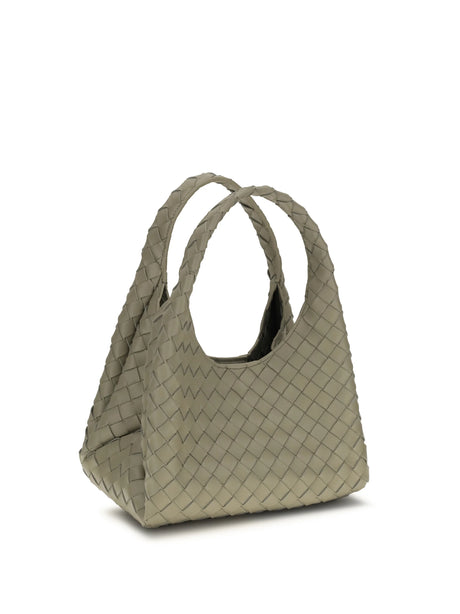 Bottega Veneta Campana Shoulder Bag - Travertine-Muse Bra