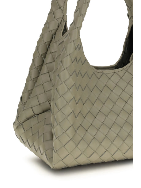 Bottega Veneta Campana Shoulder Bag - Travertine-Muse Bra
