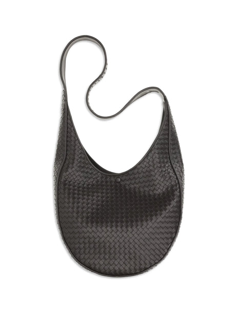 Bottega Veneta Ovetto Shoulder Bag - Espresso-Brass V