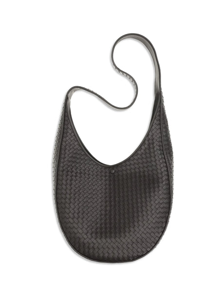 Bottega Veneta Ovetto Shoulder Bag - Espresso-Brass V