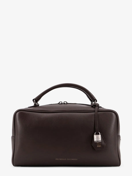 Brunello Cucinelli Boston Explorer leather crossbody bag - Testamoro