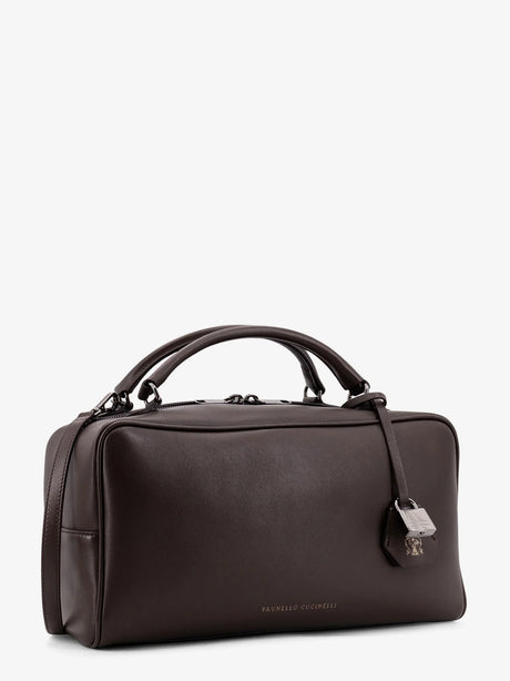 Brunello Cucinelli Boston Explorer leather crossbody bag - Testamoro