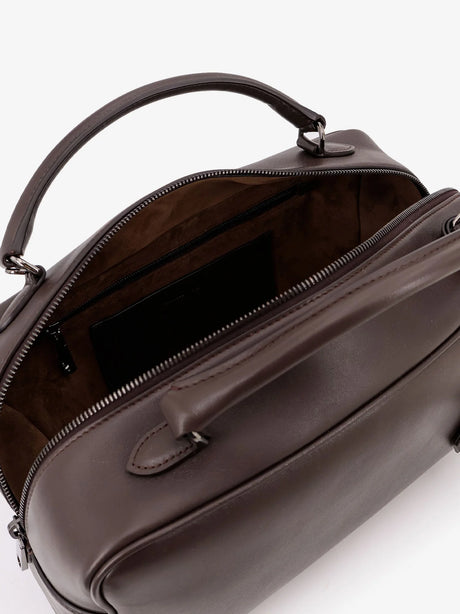 Brunello Cucinelli Boston Explorer leather crossbody bag - Testamoro