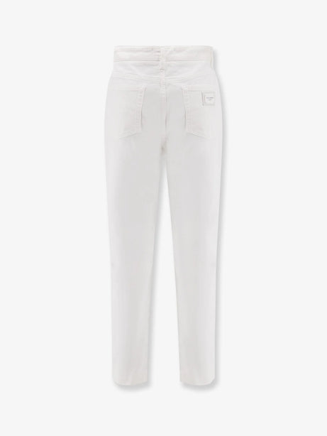Dolce & Gabbana Audrey white denim trousers - Bianco