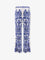 Dolce & Gabbana Silk trousers with majolica print - Blu
