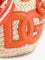 Dolce & Gabbana Maiolica shoulder bag in leather and raffia - Orange