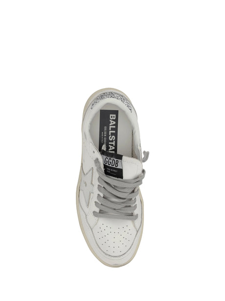 Golden Goose Ball Star 2 Sneakers - White/Silver
