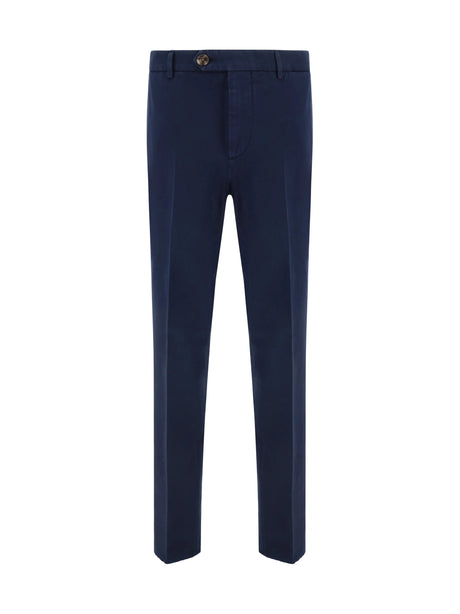 Brunello Cucinelli Dyed cotton Pants - Navy