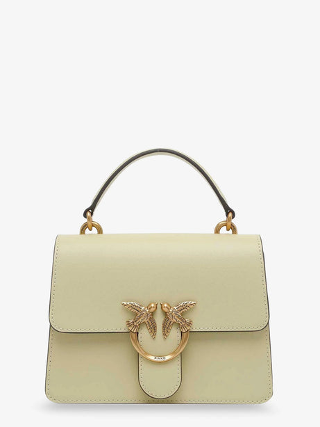 Pinko Love One leather crossbody bag - Giallo
