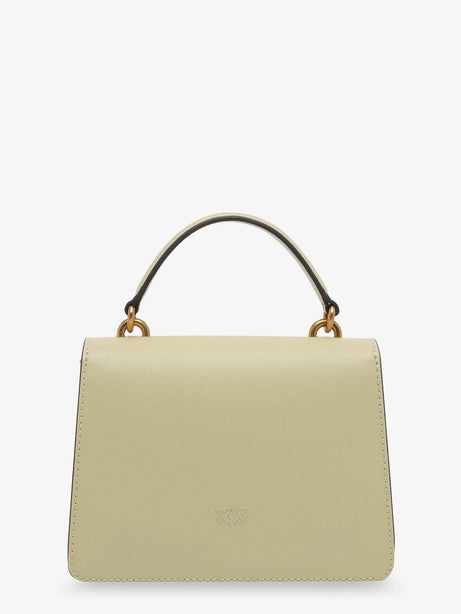 Pinko Love One leather crossbody bag - Giallo