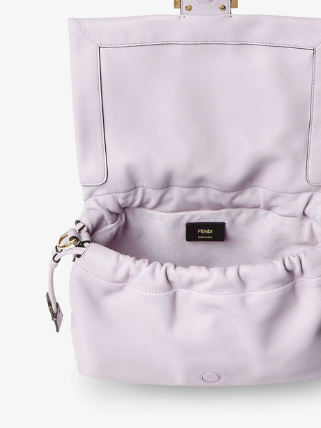 Fendi Mamma Baguette Medium leather crossbody bag - Anemone Os