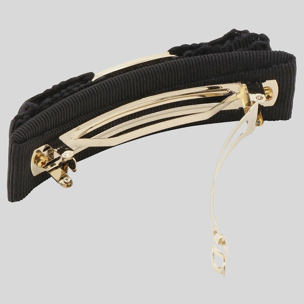 FERRAGAMO Vara Bow Hairclip Ferm Bello Black/Gold RS-662681