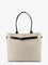Tom Ford Canvas shoulder bag with engraved logo on the front - Ecrublack