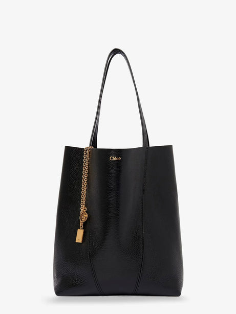 Chloe' Chloé Spin leather shoulder bag - Black