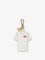 Pinko Pinko is Amore leather keychain - Bianco