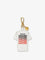 Pinko Pinko is Amore leather keychain - Bianco