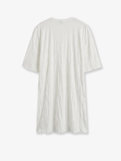 Toteme Relaxed fit short cotton blend dress - Offwhite