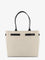 Tom Ford Canvas shoulder bag with engraved logo on the front - Ecrublack