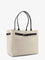 Tom Ford Canvas shoulder bag with engraved logo on the front - Ecrublack