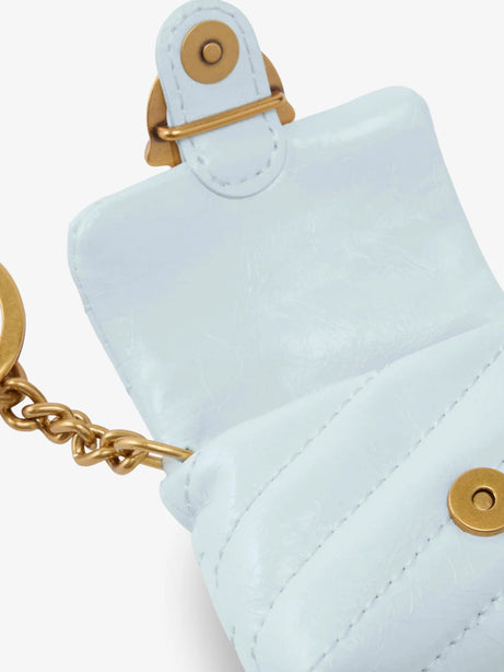Pinko Leather AirPods Case - Azzurro