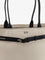 Tom Ford Canvas shoulder bag with engraved logo on the front - Ecrublack