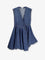 Alaia Wrap denim dress - Bleu Mineral