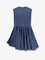 Alaia Wrap denim dress - Bleu Mineral