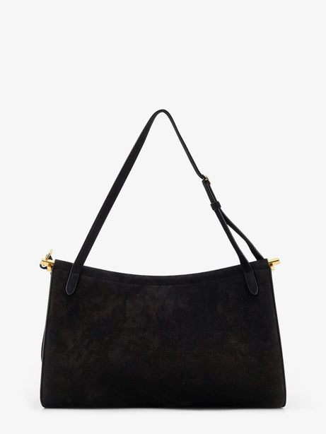 Alaia Le Click Pocket 35 nabuk shoulder bag - Noir
