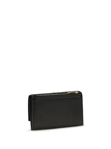 Bottega Veneta Intrecciato bifold Wallet - Black-Gold
