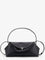 Toteme T-Lock Hammered Leather Shoulder Bag - Black
