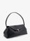 Toteme T-Lock Hammered Leather Shoulder Bag - Black