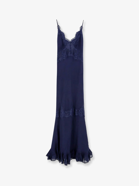 Self Portrait Georgette maxi dress - Navy