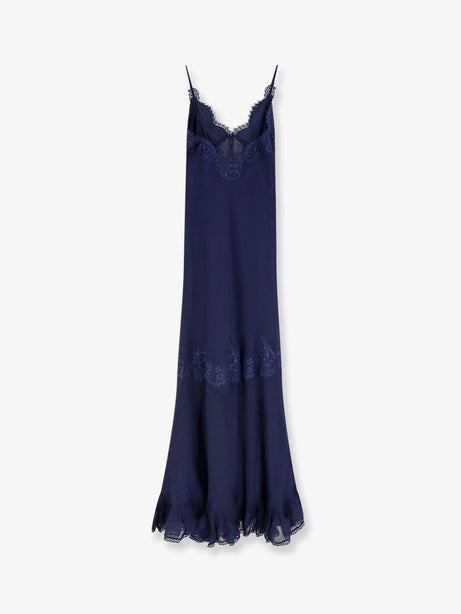 Self Portrait Georgette maxi dress - Navy