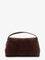 Toteme T-lock suede handbag - Brown