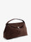 Toteme T-lock suede handbag - Brown