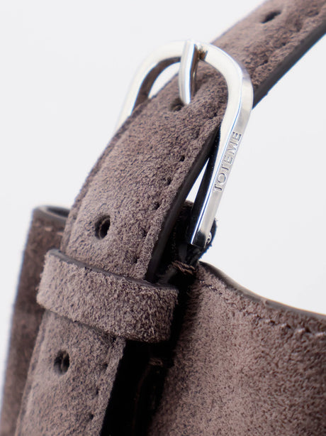 Toteme Suede Tote Bag - Granite