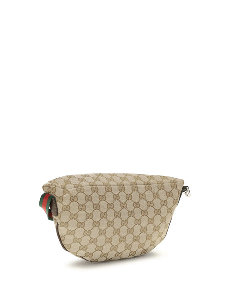 Gucci Small Tag Shoulder Bag - Vint.Sand/Dk Bro/Vrv